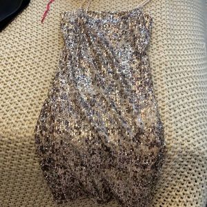 Silver sparkly dress